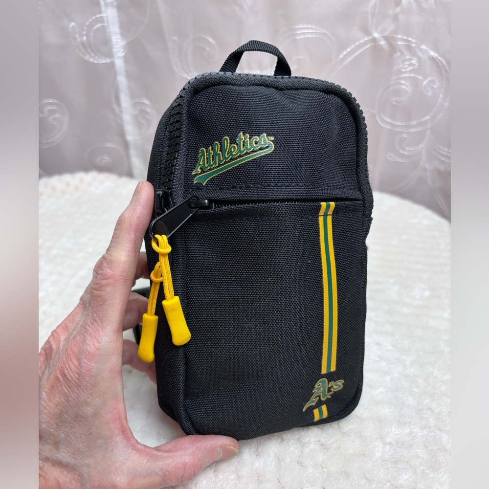 A’s Athletics Black Crossbody Bag, NWT
